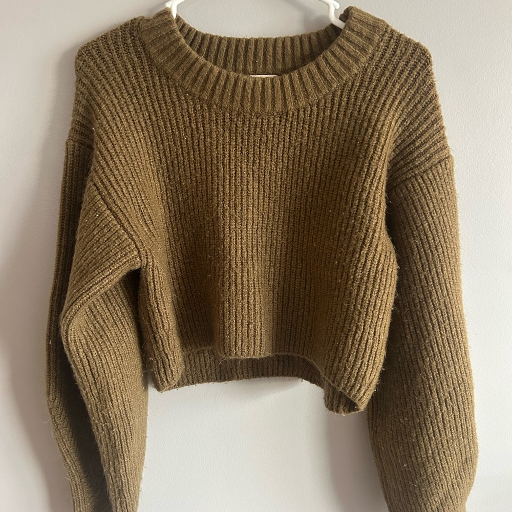 Urban Outfitters Olive Knit Sweater
